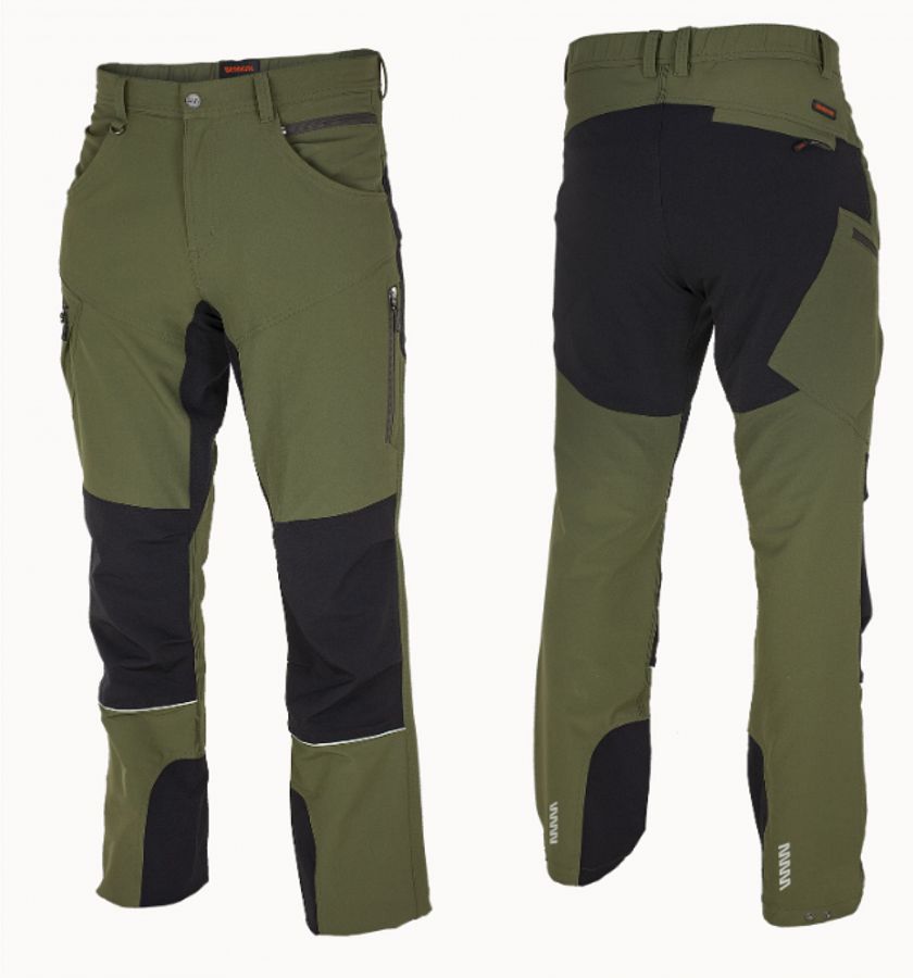 FOBOS kalhoty zelená/černá vel. 52 - Obrázek FOBOS kalhoty zelená/černá vel. 52 - Obrázek